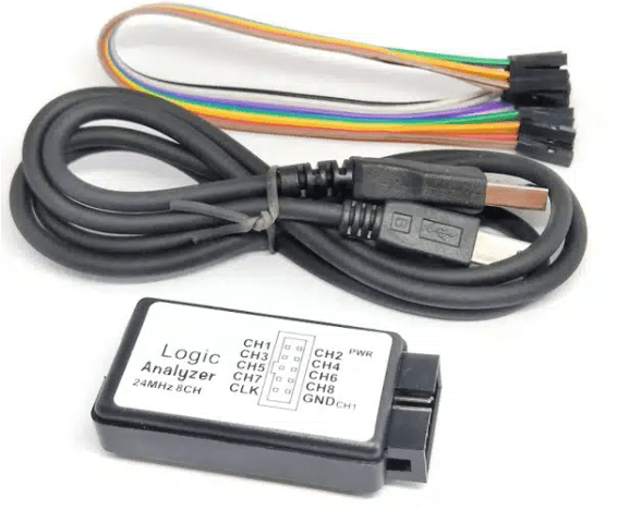 USB Logic 24MHz 8 Channel 24M/seconds Logic Analyzer Debugger