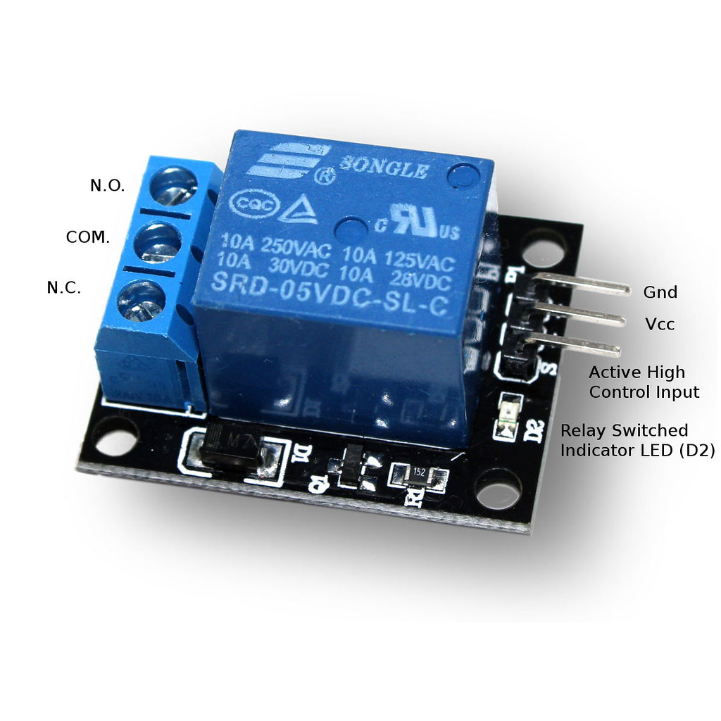 Relay Module 1 Channel 5V Active High Trigger - Image 3