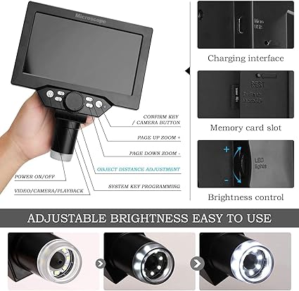 Portable 12MP Digital Microscope With 7 Inch HD LCD - Image 4