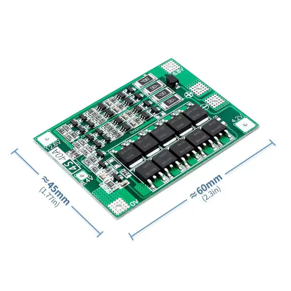 Lithium Battery Charger Protection Module (BMS) 4S 40A 16.8V - Image 2