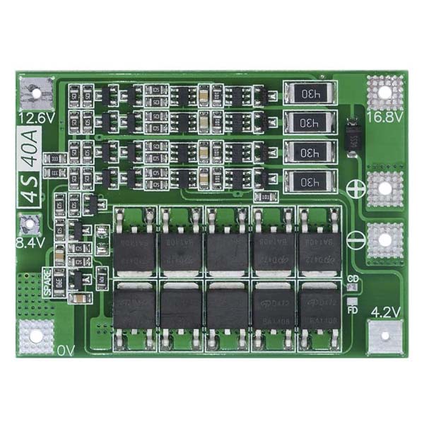 Lithium Battery Charger Protection Module (BMS) 4S 40A 16.8V - Image 6