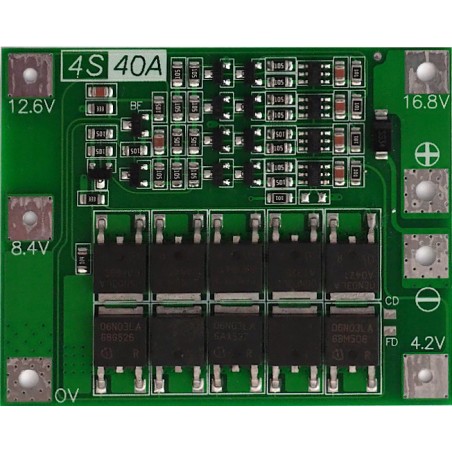 Lithium Battery Charger Protection Module (BMS) 4S 40A 16.8V - Image 7