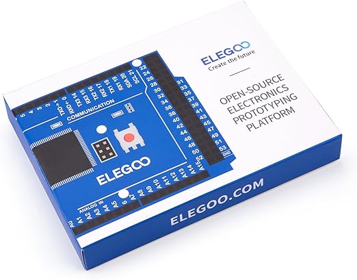 ELEGOO MEGA R3 Board ATmega 2560 + USB Cable Compatible with Arduino IDE Projects RoHS Compliant