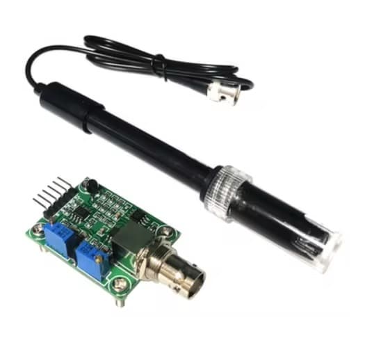 Liquid PH0-14 Value Detection Regulator Sensor Module (Without BNC PH Electrode Probe For Arduino)