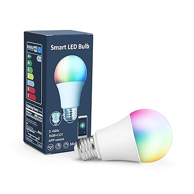 Alexa Wi-Fi Light Bulb - Smart Bulbs That Work with Alexa/Google Assistant 22v AC 9w lamp interface E27