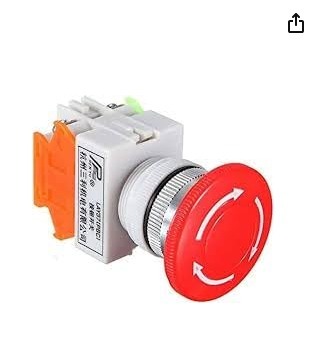DIY-Kit Emergency Stop Switch 22mm - Emergency Switch 22mm Push Button 3pin