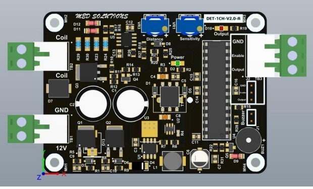 Pulse Induction Metal Detector – Digital Output - Single Channel - Image 8