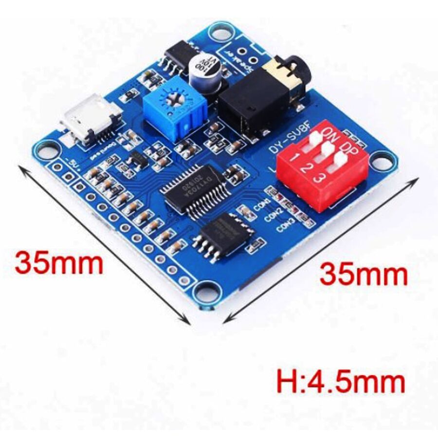 DY-SV8F Audio MP3 Playback Module 5W Music Sound Voice UART Arduino - Image 5