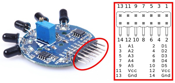 5 Channel Analog Digital Flame Sensor Module - Image 2