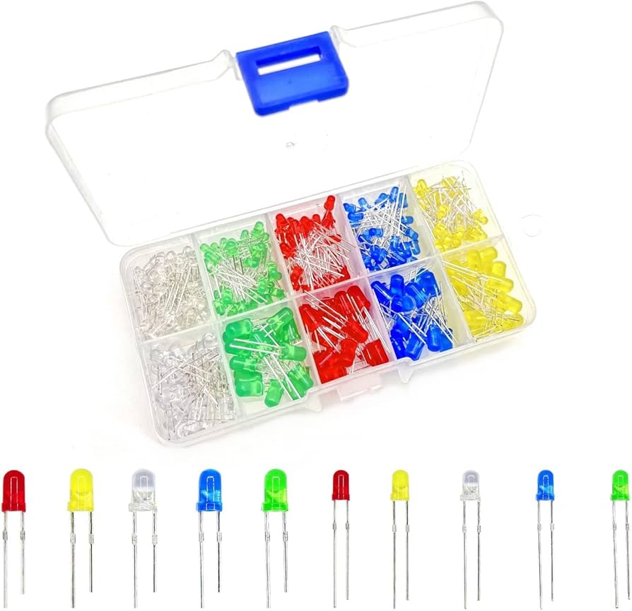 50Pcs Mixed Color 5mm LED Pack With Storage Box - Image 5