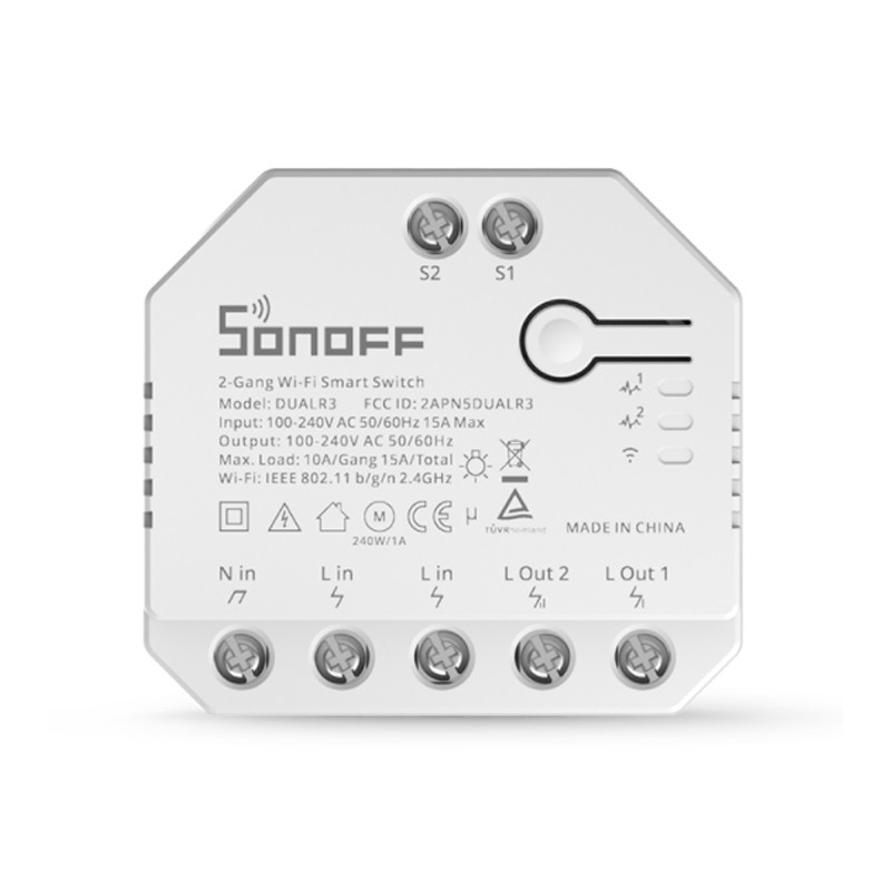 SONOFF DUALR3 Dual Relay Two Way Power Metering Smart Switch - Image 2