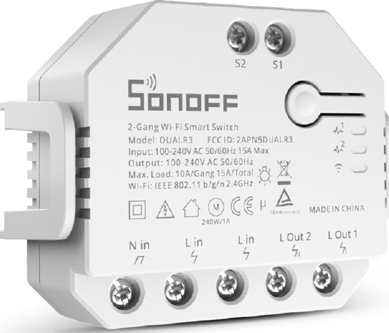 SONOFF DUALR3 Dual Relay Two Way Power Metering Smart Switch - Image 4