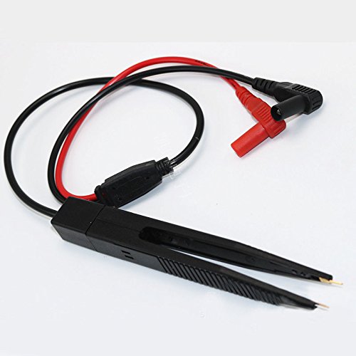 SMD SMT Chip Test Clip Lead Probe Digital Multimeter Meter Tweezer Capacitor Resistance tweezers for Resistor Capacitor - Image 3