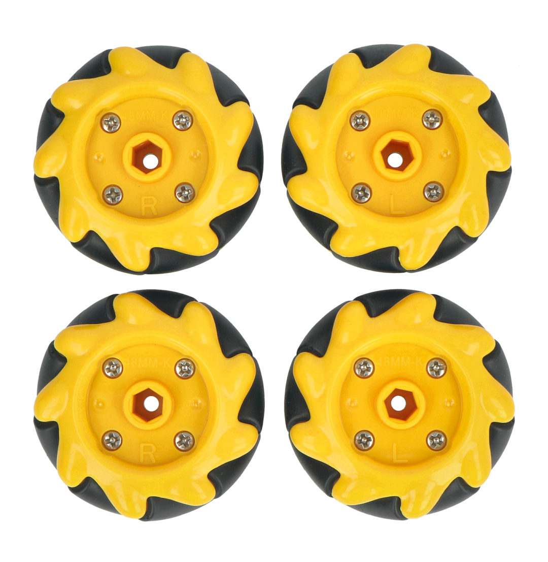 Mecanum Wheel 48mm For TT Motor (1x Left, 1x Right) - Image 7