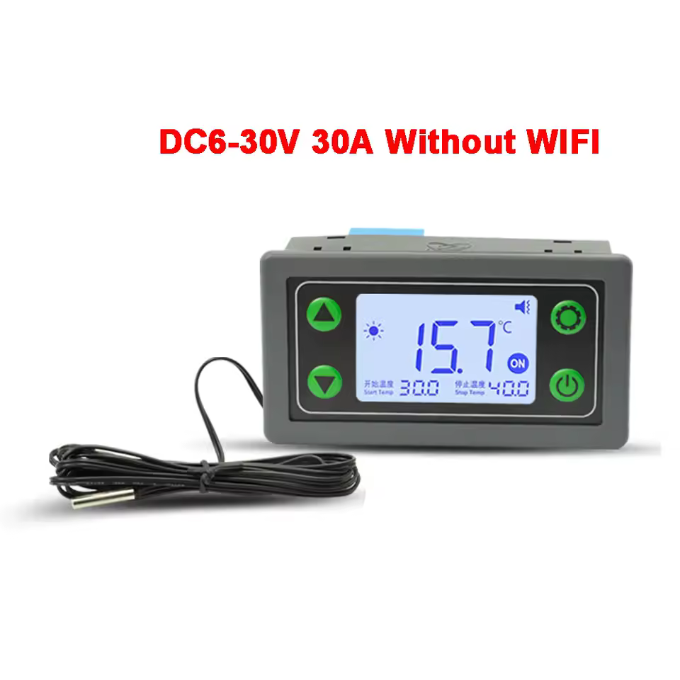 Remote Control Thermostat 6-30V 110-220V Digital Temperature Controller Module without wifi