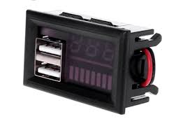 Digital Voltage & Battery Capacity Meter Panel For Lead Acid Battery 12V With Dual USB Output 5V 2A - Image 6