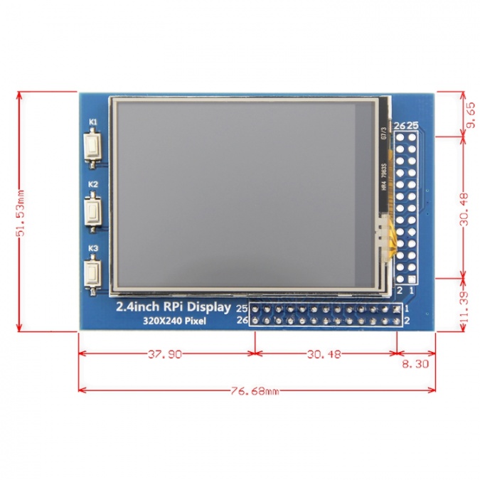 LCD Touch Module 2.4 inch Module With pin - Image 5