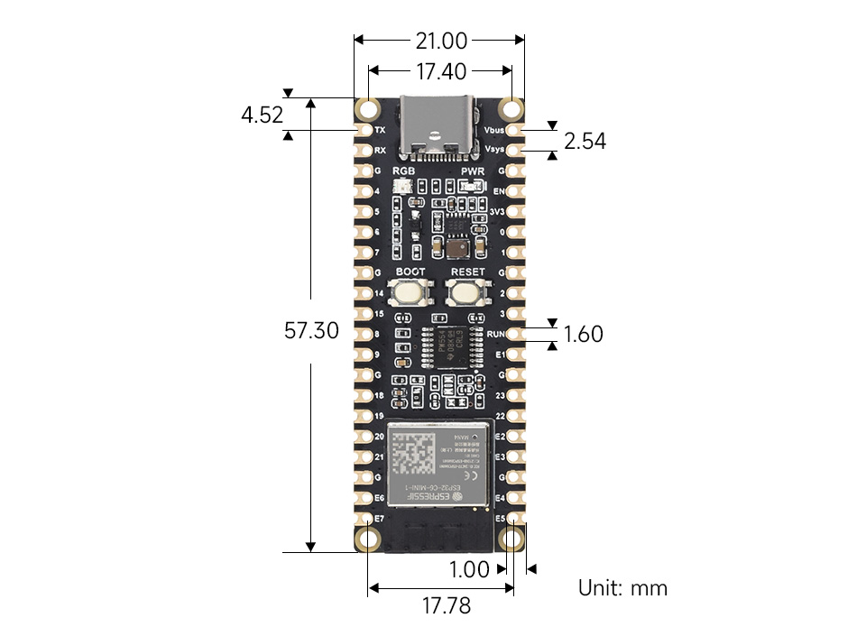 WaveShare ESP32-C6 Pico Mini development board - Image 4