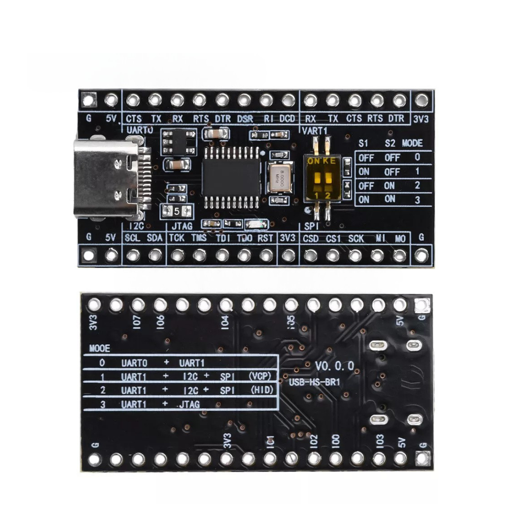 Type-C USB2.0 CH347 Development Board High Speed USB to UART/I2C/SPI/JTAG/GPIO - Image 4