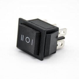 Rocker Switch On-Off-On 16A 250VAC KCD4 6 Pin Dim: 25x21mm - Image 2