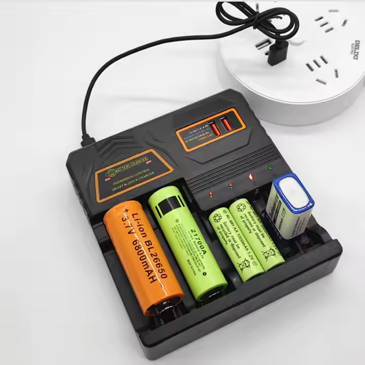 18650 Battery Charger, Smart Multi-Function Battery Charger,Universal 3.7V Li-ion,1.2V Ni-MH/Ni-Cd Batteries - Image 2