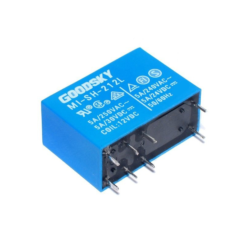 Good Sky MI-SH-212L DPDT Relay 12V 5A 8 Pin