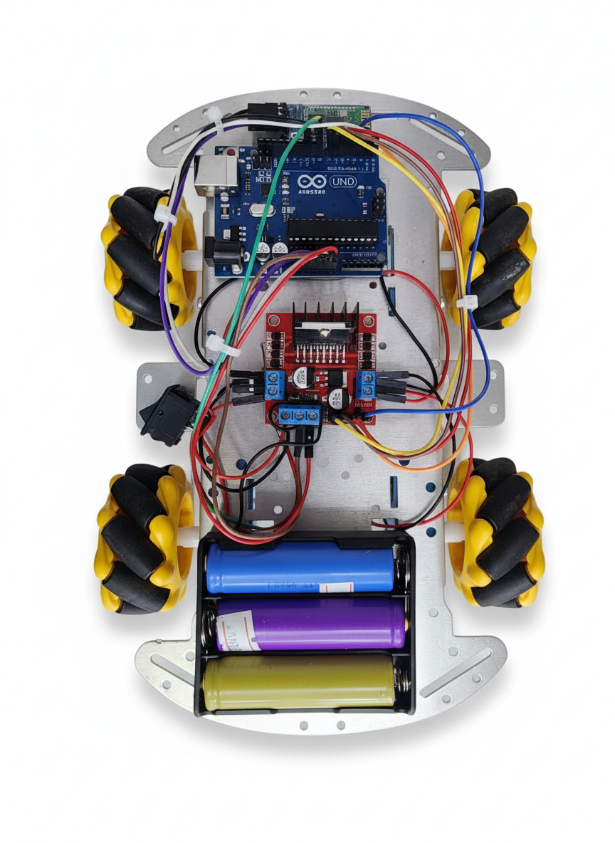 Aluminum Mobile Robot Plateform 4WD - Image 5