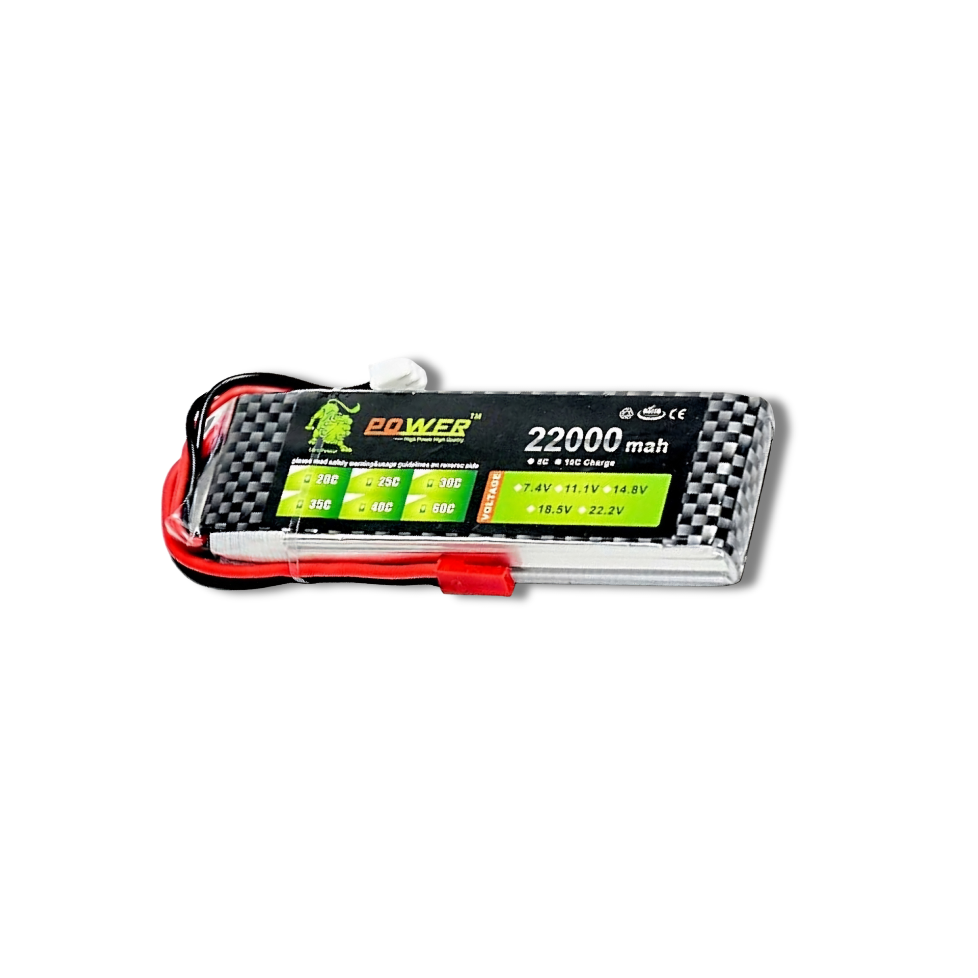 Lithium Polymer Battery 11.1V, 3S , 22000 mAH- 35C