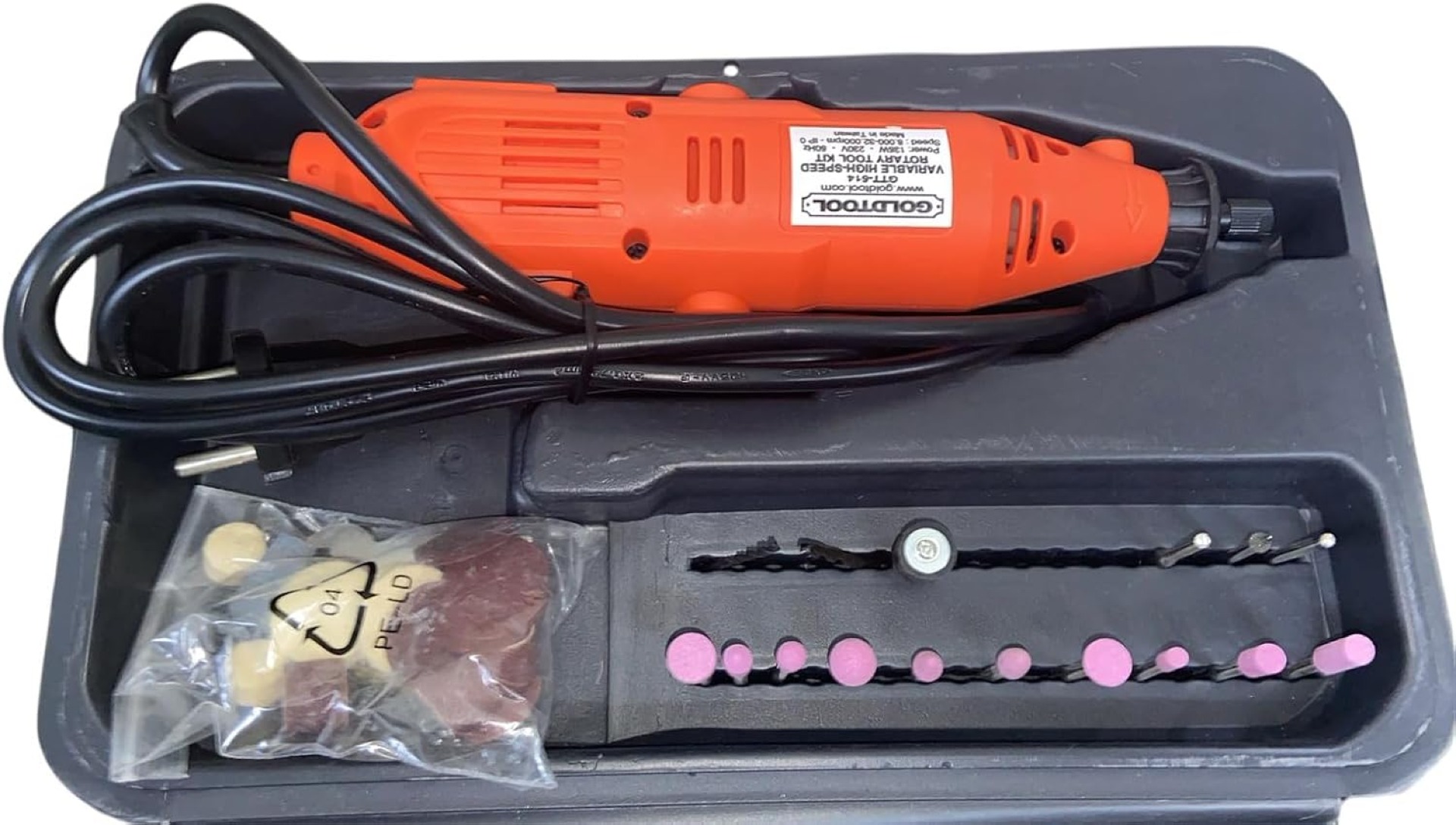 GTT-514 Variable High-Speed Rotary Tool Kit - 40 Pieces