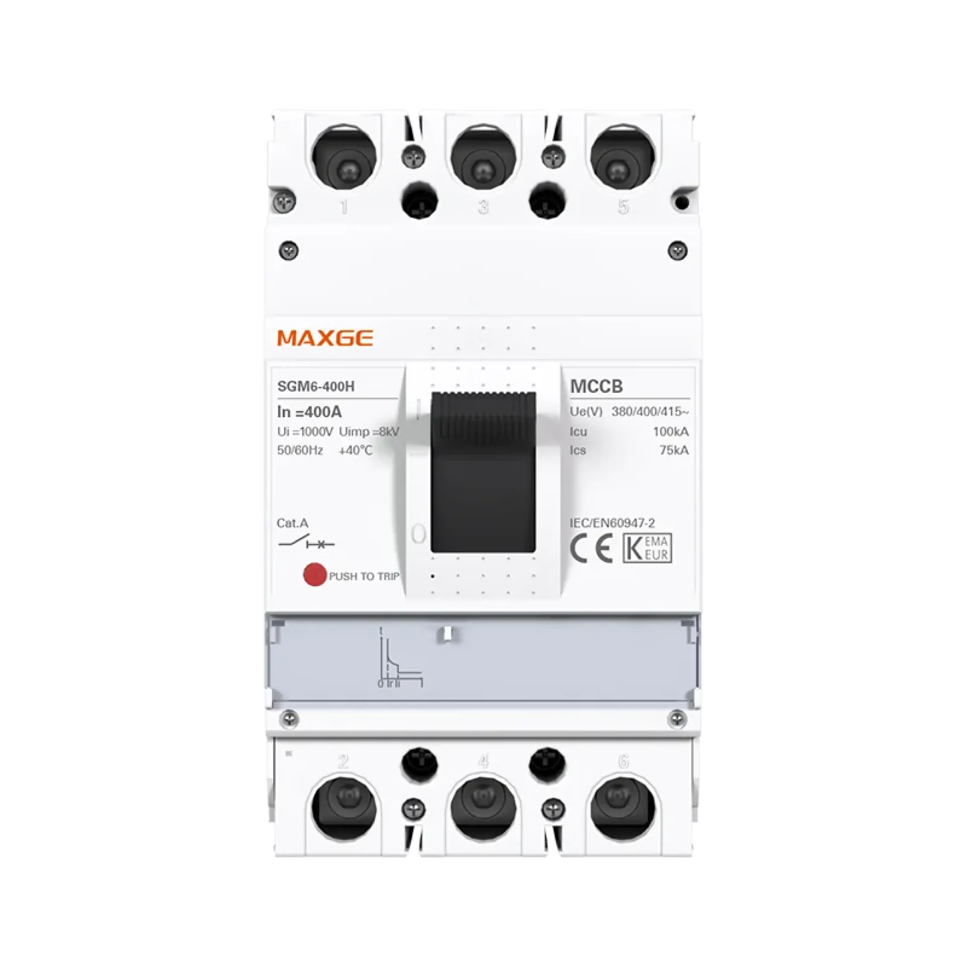 MAXGE SGM3S 400A Moulded Case Circuit Breaker (MCCB)