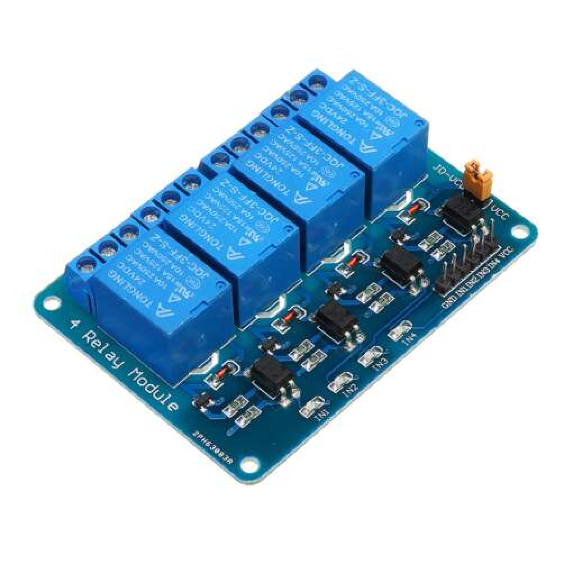 High-Power 4-Channel 24V Relay Module for Automation Systems