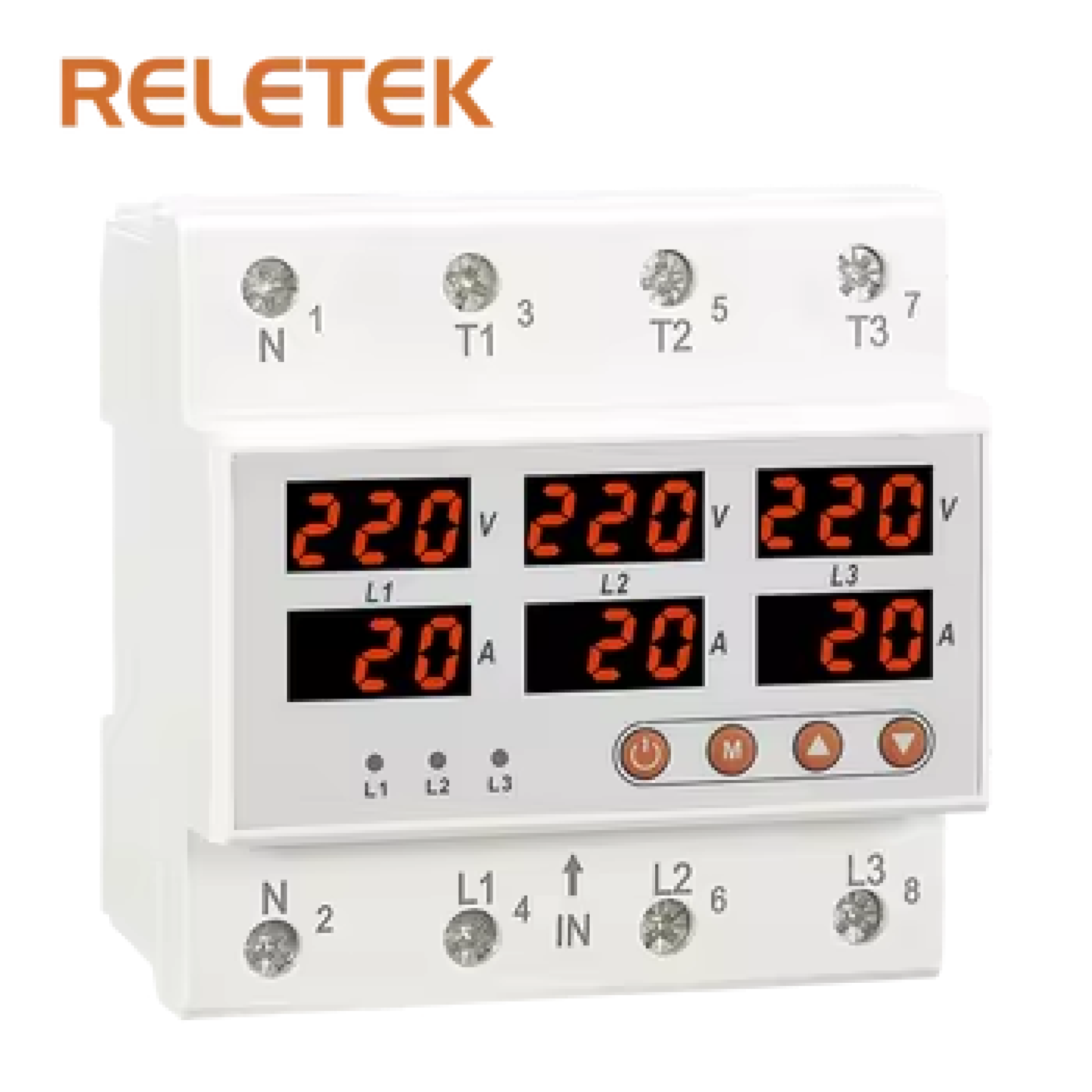 RM-FVA voltage and current protector 3 phase 125A